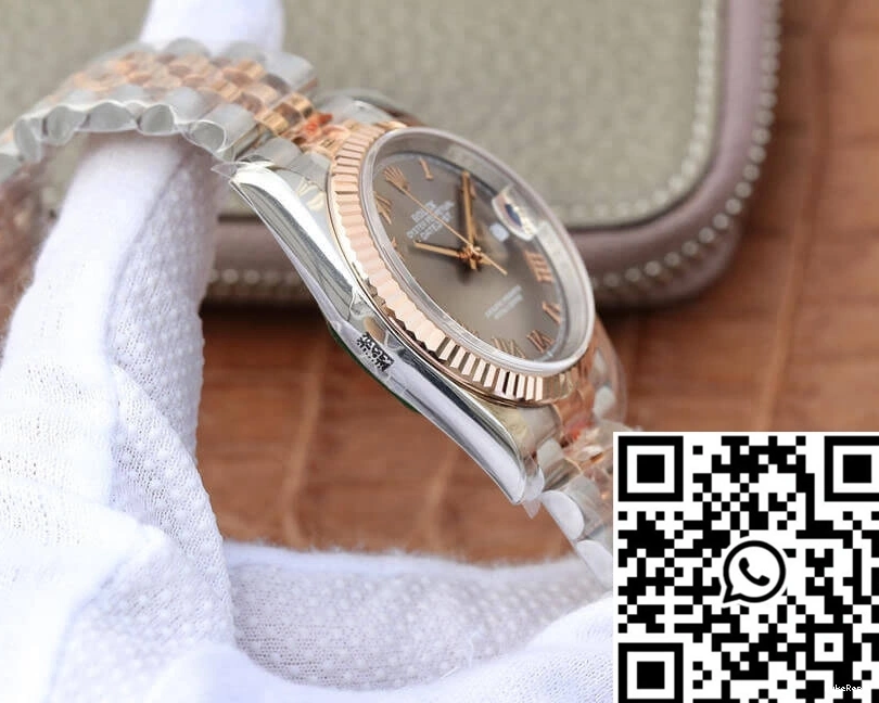 36MM Rolex Factory Datejust Rose GM Silver Dial Gold 116231-0087 0523